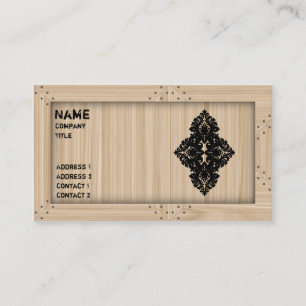 Light Wood Carpenter - Business Card