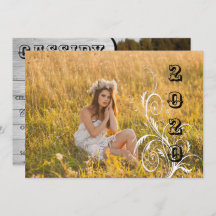 Light Wood Country Style Graduation Invitation