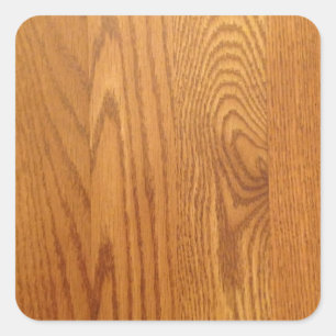 Light wood Grain Design Square Sticker