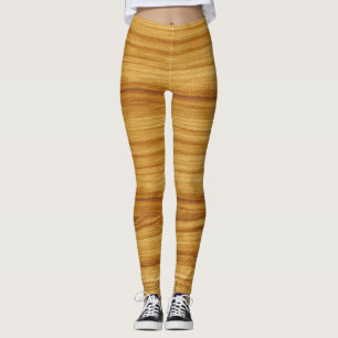 Light Wood Grain Leggings