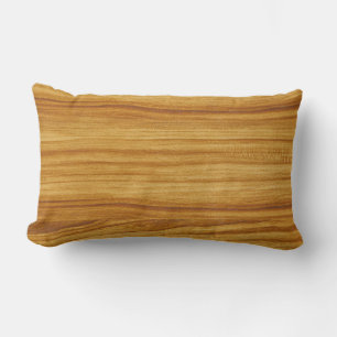 Light Wood Grain Lumbar Pillow