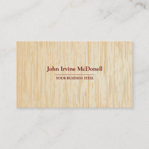 Light  Wood Texture Business Card