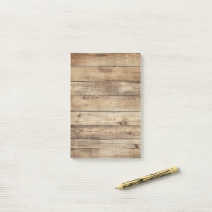 Light Woodgrain Barnboard Post-it Notes