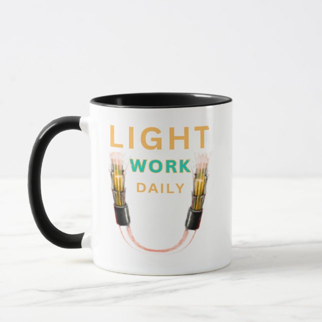 Light Work Daily - mug (Left)