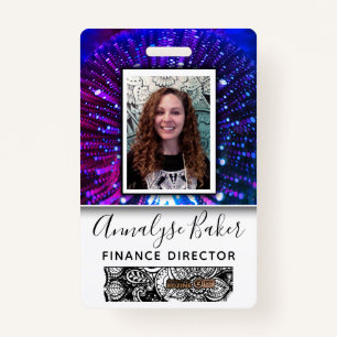 Light Worker Professional CNA Nurse Photo Name ID Badge