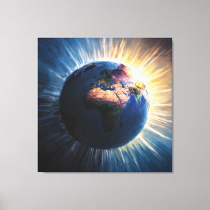 *~* Light World Planet Earth Cosmic AP70 Canvas Print