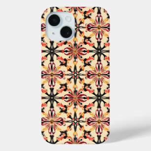 Light Yellow Abstract Pattern iPhone 15 Case