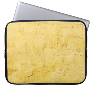 light yellow abstract textured plaster on the wall laptop sleeve