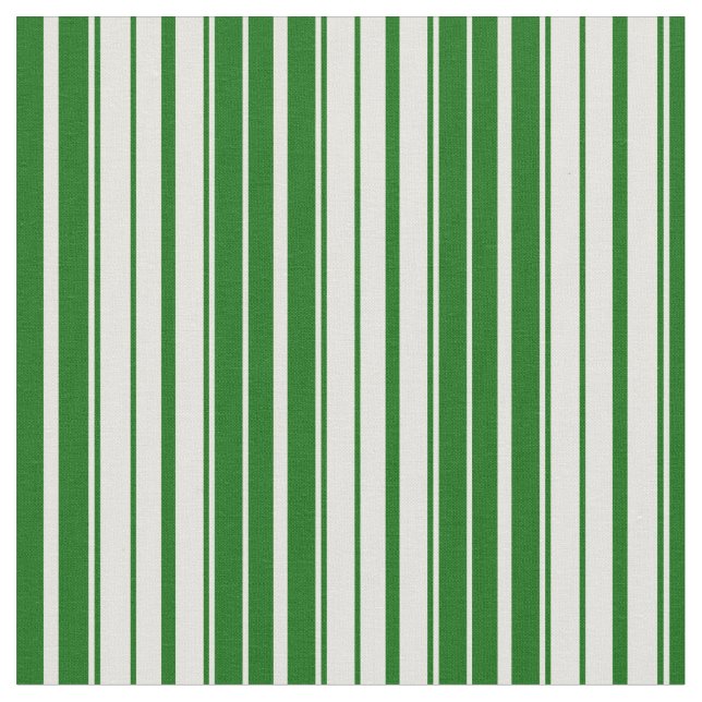 Light Yellow and Dark Green Coloured Lines Fabric (Close Up)