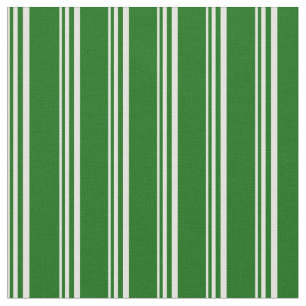 Light Yellow and Dark Green Striped Pattern Fabric
