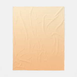 Light Yellow and Orange Colour Gradient Fleece Blanket