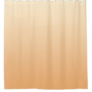 Light Yellow and Orange Colour Gradient Shower Curtain