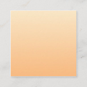 Light Yellow and Orange Colour Gradient Square Business Card