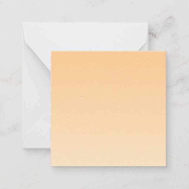 Light Yellow and Orange Gradient  Card (Front)