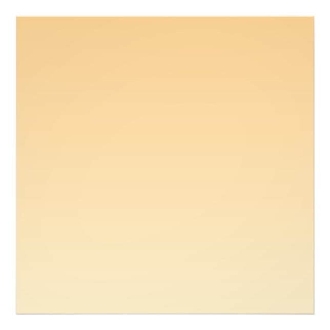 Light Yellow and Orange Gradient  Photo Print (Front)