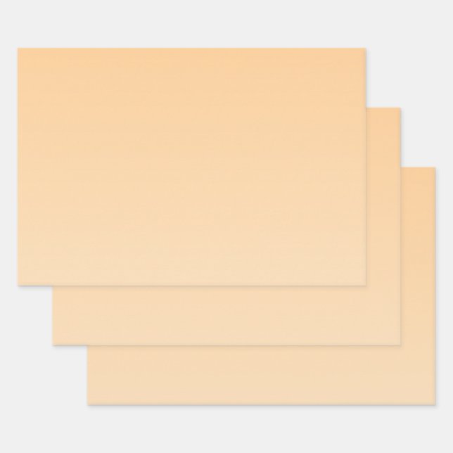 Light Yellow and Orange Gradient  Wrapping Paper Sheet (Set)