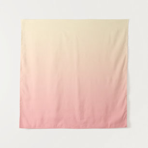 Light Yellow and Pink Gradient Tapestry