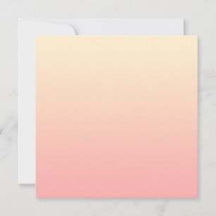 Light Yellow and Pink Gradient Thank You Card