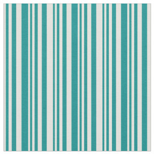 Light Yellow & Dark Cyan Striped/Lined Pattern Fabric