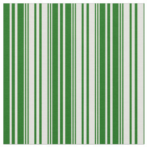 Light Yellow & Dark Green Coloured Lines Fabric