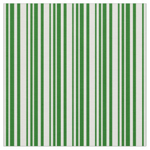 Light Yellow & Dark Green Lined/Striped Pattern Fabric