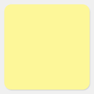 Light Yellow FFF888 Colour With Option to Add Imag Square Sticker