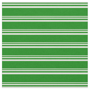 Light Yellow & Green Coloured Stripes Pattern Fabric