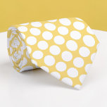 Light Yellow Jumbo Polka Dots Custom Necktie<br><div class="desc">Make a bold statement with this custom necktie featuring vibrant jumbo polka dots. Perfect for adding a touch of playful elegance to any outfit, this necktie is a unique and eye-catching accessory that’s sure to turn heads. Whether you’re dressing up for a special occasion or adding some personality to your...</div>