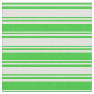 Light Yellow & Lime Green Striped Pattern Fabric