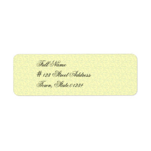 Light Yellow Mailing Labels