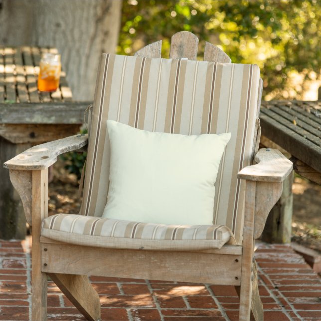 Light Yellow Outdoor Throw Pillow (Chair)