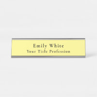 Light Yellow Plain Elegant Professional Modern