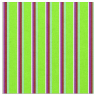 Light Yellow, Purple, Maroon, Light Green & Green Fabric