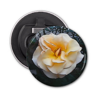 Light Yellow Rose Bottle Opener