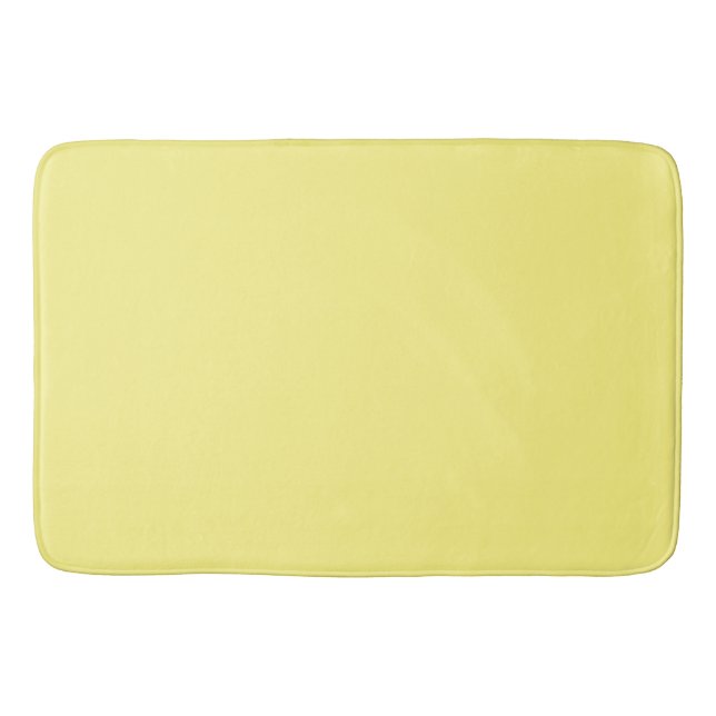 Light Yellow : Solid Colour Bath Mat (Front)