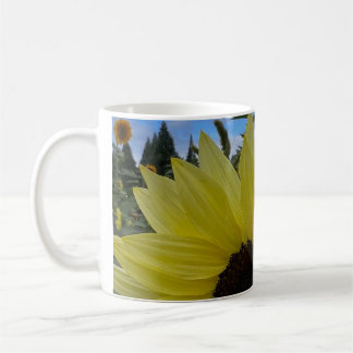 Light Yellow Sunflower & Blue Skies Coffee Mug