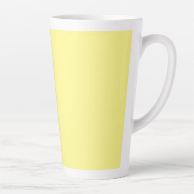 Light Yellow, Yellowish Tan Latte Mug (Right)