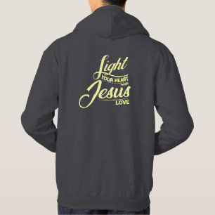 Light Your Heart Quote Hoodie