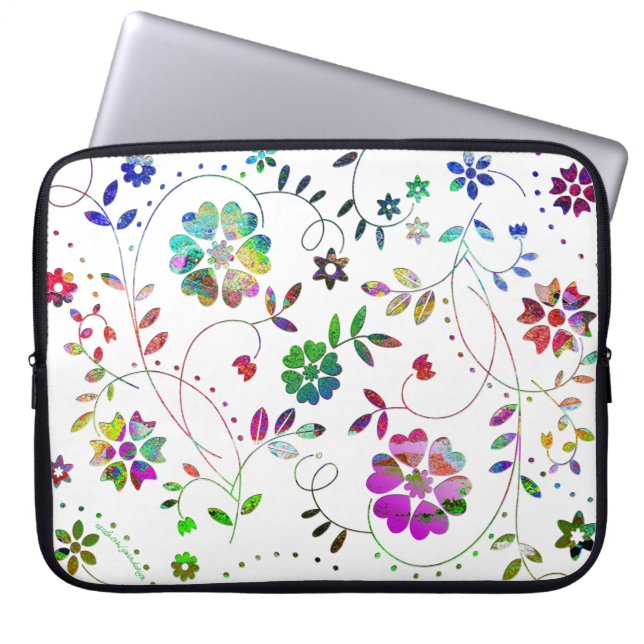'LightBloom' Laptop Sleeve (Front)
