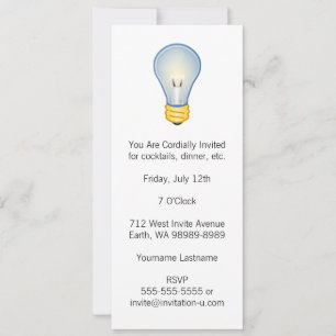 Lightbulb Invitation