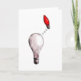 Lightbulb Longing Card