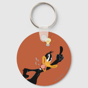 Lightbulb over DAFFY DUCK™'s Head Key Ring
