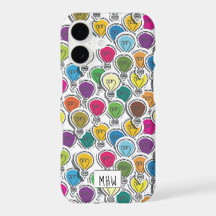 Lightbulb Pattern custom monogram phone cases