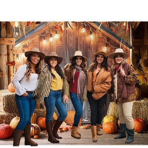 Lighted autumn barn doors backdrop tapestry