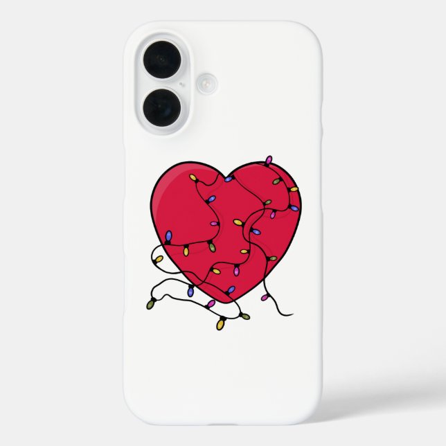 Lighted Heart Case-Mate iPhone Case (Back)