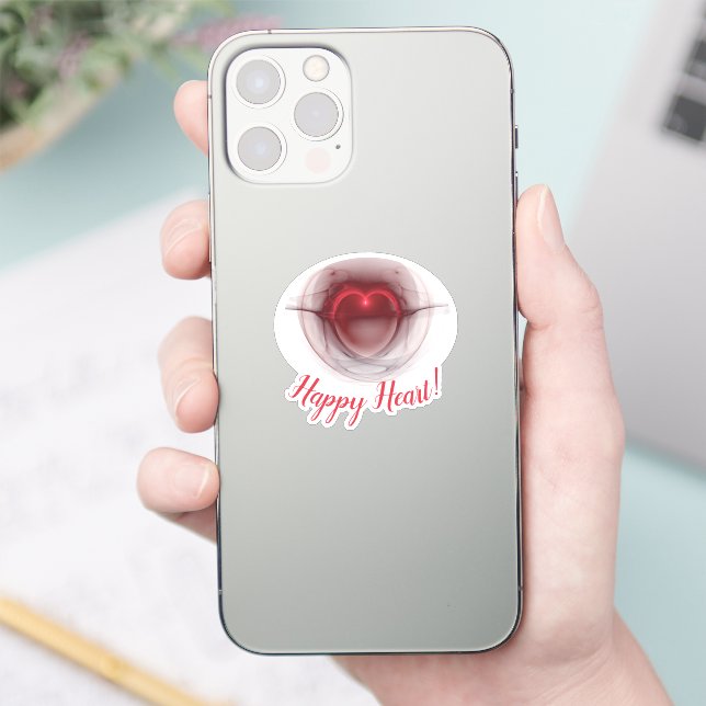 Lighted Heart Fractal Art Custom Personalised (Phone)