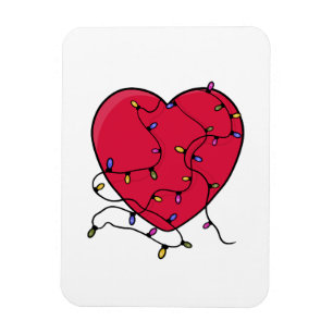 Lighted Heart Magnet