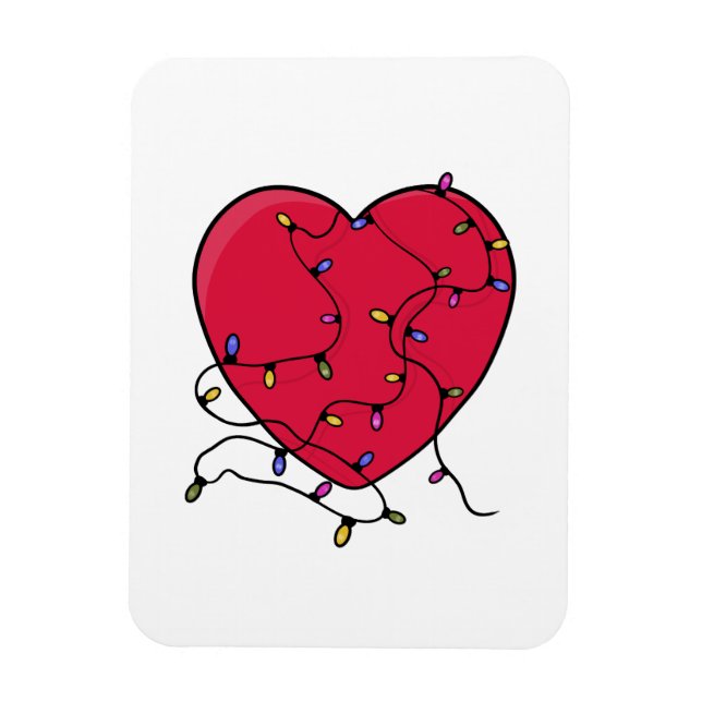 Lighted Heart Magnet (Vertical)