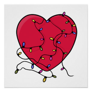 Lighted Heart Poster