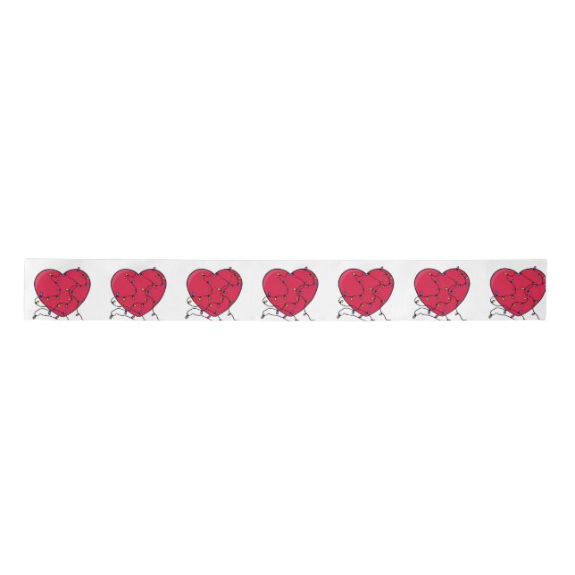 Lighted Heart Satin Ribbon (Front)